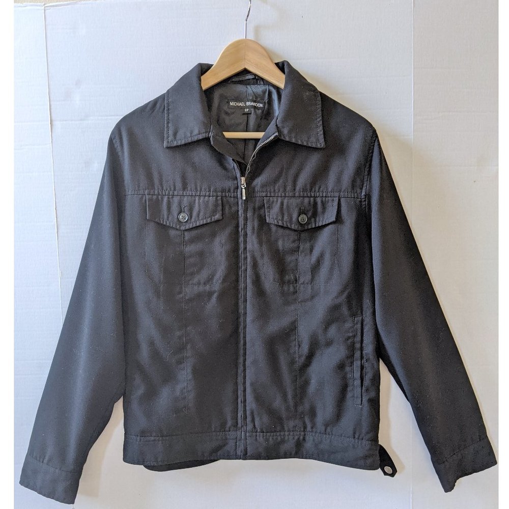 Men's Michael Brandon Utility Jacket Black Small